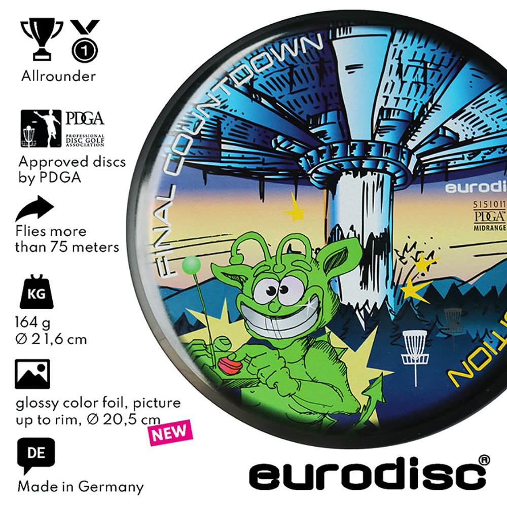 eurodisc® Disc Golf Midrange Transition Final Countdown Space Edition